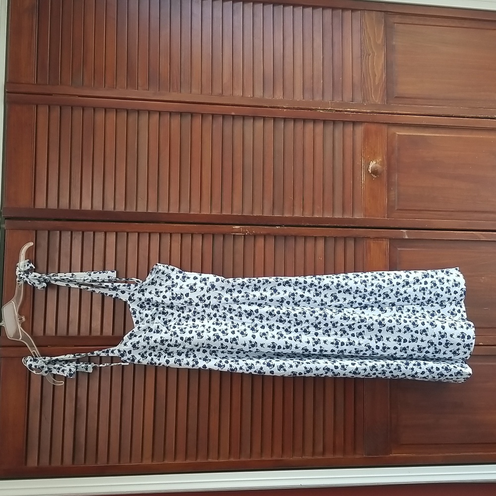 Floral Blue and White Women's Dress